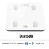 FITINDEX Bluetooth Body Fat Scale, Smart Wireless BMI Bathroom Weight Scale Body Composition Monitor Health Analyzer with Smartphone App for Body Weight, Fat, Water, BMI, BMR, Muscle Mass - White