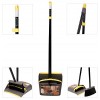Broom and Dustpan/Broom with Dustpan Combo Set,Standing Dustpan Dust Pan with Long Handle 40"/52" for Home Kitchen Room Office Lobby Indoor Floor Cleaning Broom Dustpan Set Upright