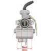 PZ20 Carburetor for Kazuma Baja 50cc 70cc 90cc 110cc 125cc TaoTao 110B NST SunL Chinese Quad 4 Stroke ATV 4 Wheeler Go Kart Dirt Bike Honda CRF50F XL75 CRF80F XR50R with Air Fuel Filter