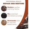 Dark Brown Leather Recoloring Balm - Leather Repair Kits for Couches - Leather Restorer for Couches Brown Car Seat, Boots - Cream Leather Repair for Upholstery - Refurbishing Dark Brown Leather Dye