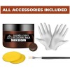 Dark Brown Leather Recoloring Balm - Leather Repair Kits for Couches - Leather Restorer for Couches Brown Car Seat, Boots - Cream Leather Repair for Upholstery - Refurbishing Dark Brown Leather Dye