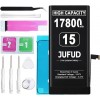 Replacement Battery Used for iPhone 15,17800mAh 0 Cycles, CompatibleA3092 A2846 A3089 A3090 Includes Full Repair Tools 