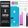 16500mAh Replacement Battery Used for iPhone 8/8G, High-Capacity 0 Cycle Li-Polymer Battery - Compatible with Models A1863 A1905 A1906 Includes Full Repair Kit