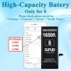 16500mAh Replacement Battery Used for iPhone 8/8G, High-Capacity 0 Cycle Li-Polymer Battery - Compatible with Models A1863 A1905 A1906 Includes Full Repair Kit