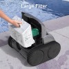(2025 Upgrade) WYBOT Pool Vacuum for Inground Pools, 4-in-1 Cordless Robotic Pool Cleaner for Above Ground Pools, Triple-Motor up to 1,614 Sq.ft, Wall & Waterline Cleaning, WiFi & Bluetooth Connect