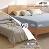 Upgrade Bed Sheet Holders for Corners, Lock Sheet Holders, 4Pcs Fitted Sheet Holders Keep Sheets Firm & Tight,Durable Heavy Duty Bed Sheet Clips, Sheet Locks, Fit All Mattress Easy Install